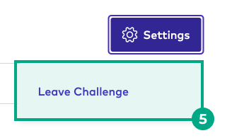 Leave challenge button