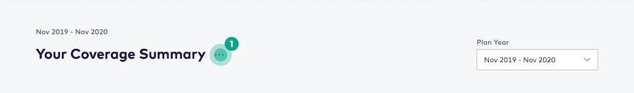 your coverage summary page with the ellipsis icon highlighted