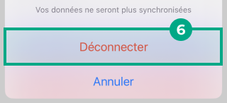 L'écran de déconnexion de Google Fit sur l'application mobile League, demandant à un utilisateur de confirmer s'il souhaite déconnecter son appareil Google Fit.