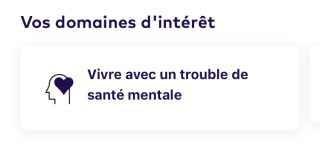 Écran des résultats du profil de santé dans l'application mobile League